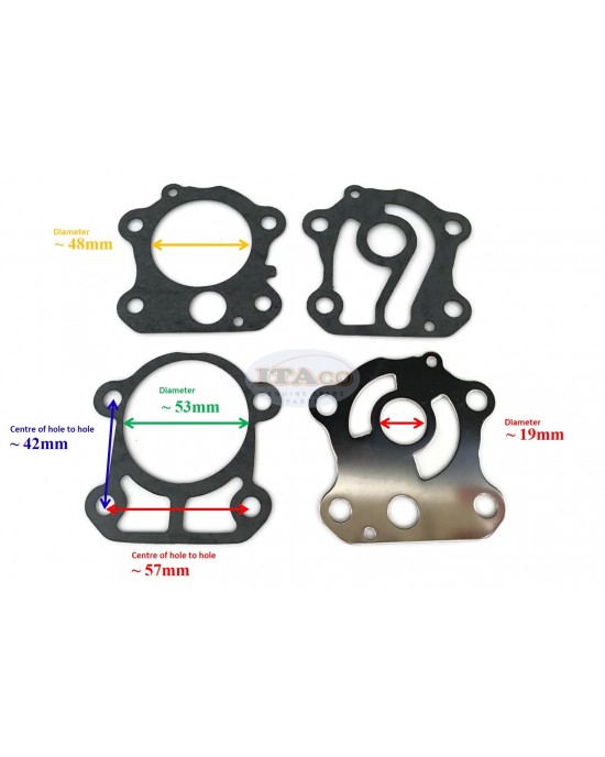 Boat Motor Water Pump Repair Kit 6H3-W0078-A0 6H3-W0078-A0 00 01 02 for Yamaha Outboard Marine 50hp 60hp 70hp Sierra 18-3464 2/4-stroke Engine Boat Motor Water Pump Repair Kit 6H3-W0078-A0 6H3-W0078-A0 00 01 02 for Yamaha Outboard Marine 50hp 60hp 70hp Sierra 18-3464 2/4-stroke Engine