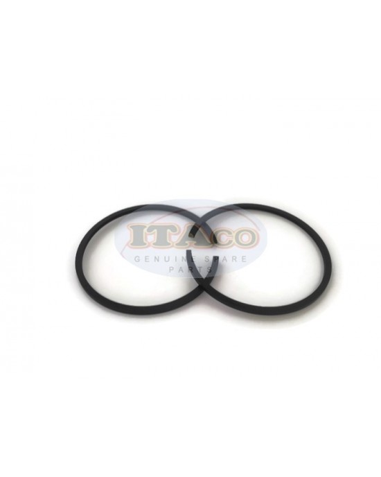 2 pcs Boat Motor Piston Ring Rings Set 350-00011 803678A1 For Tohatsu Nissan Mercury Quicksilver Outboard NS M 18HP 60MM STD 2-stroke Marine Engine