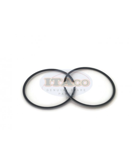 thumbnail image 2 of Piston Ring Set (2 Pcs) For Suzuki Outboard DT 9.9HP 15HP 2-Stroke Engine - 59mm, Replaces 12140-93114 2 of 9