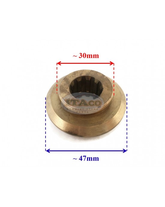 Boat Motor Spacer Thrust Hub 16145 2 346-64231-5 for Tohatsu Nissan Mercury Mariner Mercruiser Quicksilver Outboard 25HP 30HP EFI 2 stroke Engine