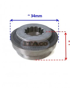 Boat Motor 3B2-64230-0 1M 3UA 3B2-64231 1 0 M 8M0070811 Spacer Thrust Holder Asy Aluminium for Mercury Mercruiser Quicksilver Outboard 8-9.8HP 2/4 stroke Engine