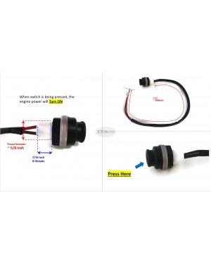 Boat Motor 6G8-81870-00 65W-81870-00 Starting Stop Switch Assembly for Yamaha Outboard Engine