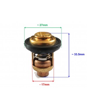 Boat Motor Cylinder Thermostat 6H3-12411-11 10 01 for Yamaha Outboard 25HP - 70HP 50° 122°F 2-stroke Engine