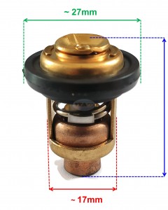 Boat Motor Cylinder Thermostat for Yamaha Outboard F 4HP - 70HP 66M-12411-01 6G8-12411 60 degrees 4-stroke Engine