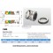Mechanical Water Pump Shaft Seal Kit WIN 15MM Blower Diving Circulating TS560A Rotary Ring Plastic Carbon SiC TC Spring Stationary Ring Cermaic Seal CMS Engine